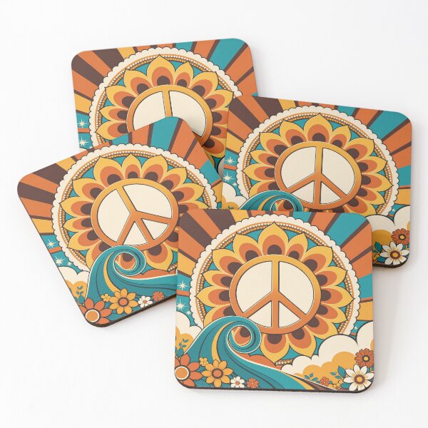 Item preview, Retro 70s Peace Sign designed and sold by Prints and Lifestyle.