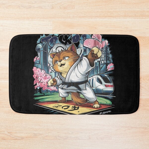 Item preview, pet anime  playing judo tokyo japan designed and sold by Loviness.