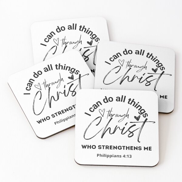 Item preview, Christ strengthens me bible verses christian quotes designed and sold by TerraSanta.