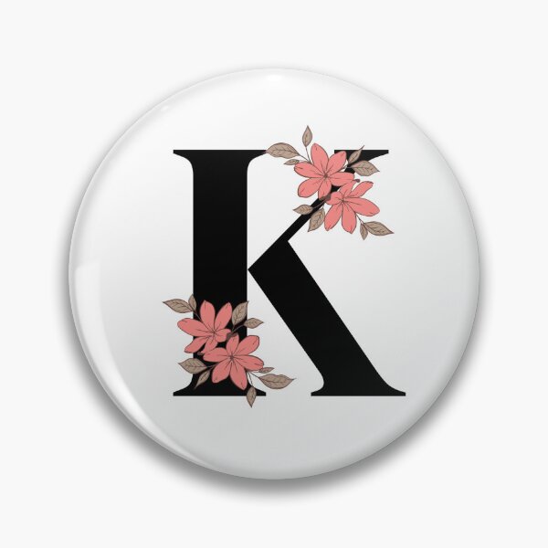 Item preview, Floral initial letter K designed and sold by Tenzeelaat.