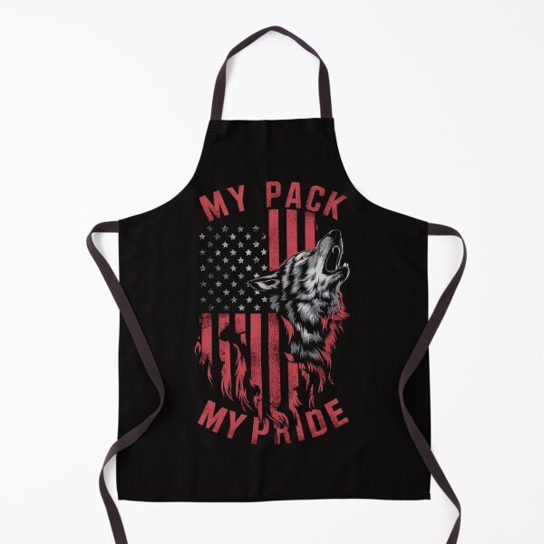 Item preview, My Pack, My Pride - Patriotic Wolf T-Shirt designed and sold by HOMEDESIGNPRINT.