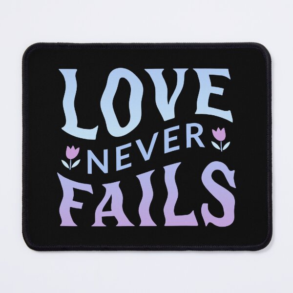 Item preview, love never fails designed and sold by itswallcraft.