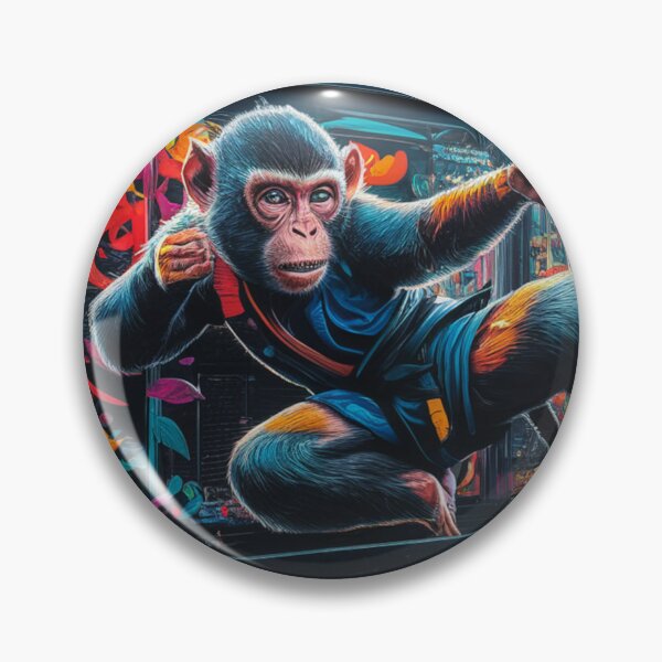 Aperçu de l'œuvre Combattre les graffitis de singes créée et vendue par HowMonkeyShop.