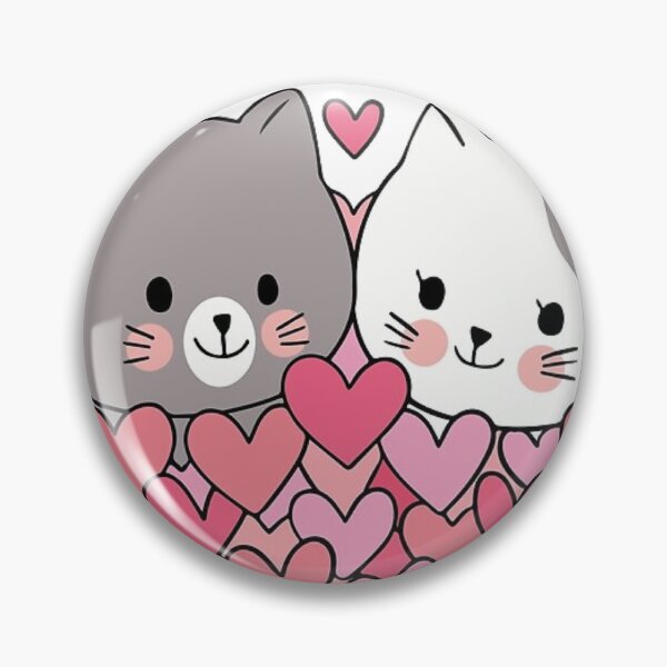 Artikelvorschau, CUTE CATS: Animiertes Katzenpaar Liebe entworfen und verkauft von dankcats.