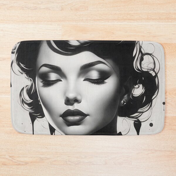 Item preview, Elegance in Monochrome Dreamlike Beauty designed and sold by ArtComixHaven.