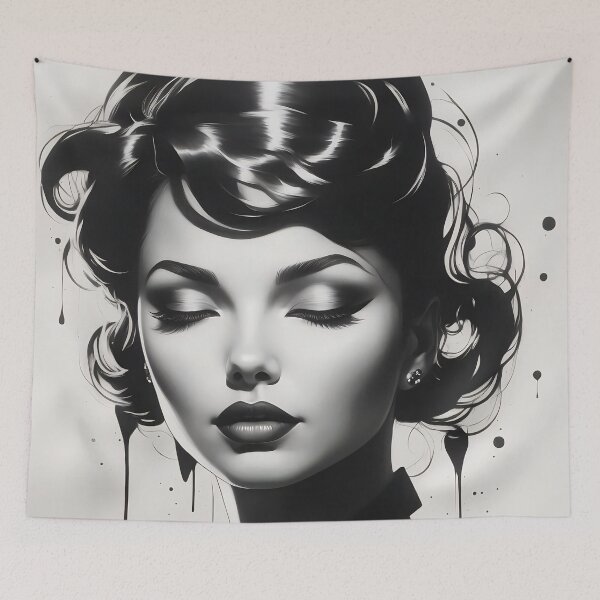 Item preview, Elegance in Monochrome Dreamlike Beauty designed and sold by ArtComixHaven.