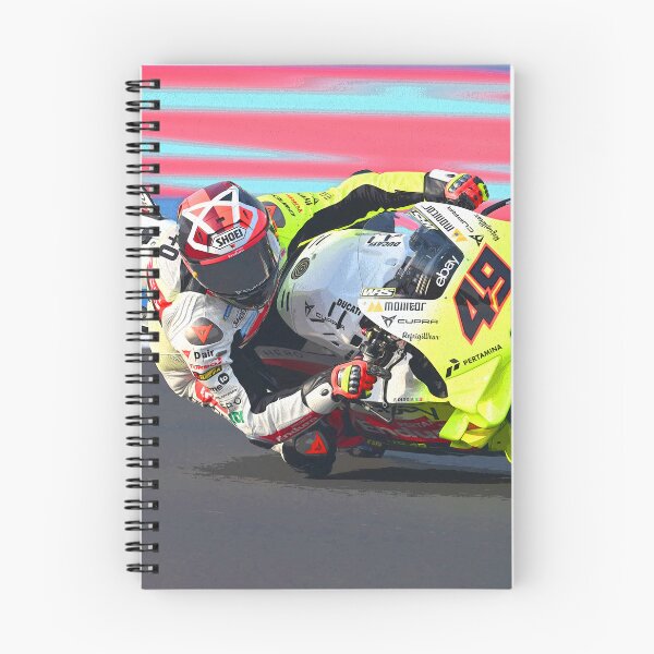Item preview, Fabio Di Giannantonio making a kneedown on his 2024 motoGP motorcycle abstract designed and sold by Rodissimus1984.