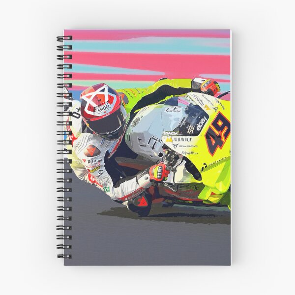 Item preview, Fabio Di Giannantonio making a kneedown on his 2024 motoGP motorcycle watercolor designed and sold by Rodissimus1984.