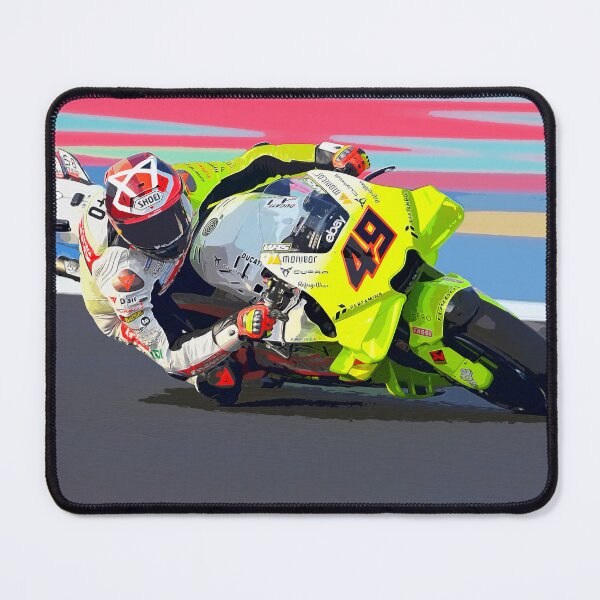 Item preview, Fabio Di Giannantonio making a kneedown on his 2024 motoGP motorcycle watercolor designed and sold by Rodissimus1984.