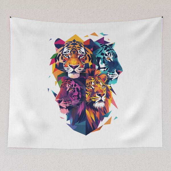 Item preview, Colourful Big Cats Design 3 of 16 designed and sold by Jenson Major.