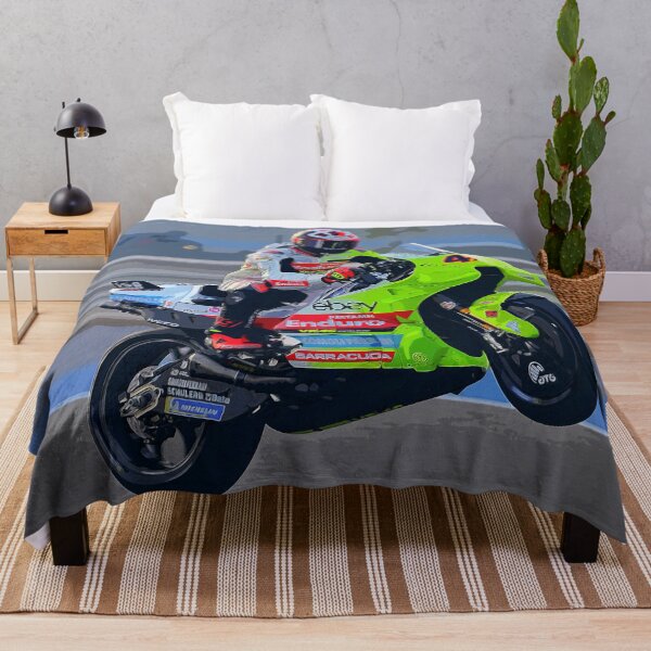Aperçu de l'œuvre Fabio Di Giannantonio faisant un wheelie sur son aquarelle de moto GP 2024 créée et vendue par Rodissimus1984.