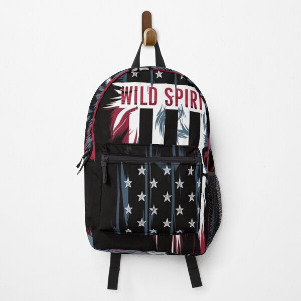 Item preview, Wild Spirit, Gentle Heart - Patriotic Wolf T-Shirt Design designed and sold by HOMEDESIGNPRINT.
