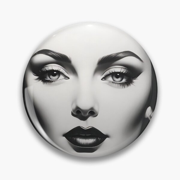Item preview, Retro Glamour Monochromatic Vision of Classic Chic designed and sold by ArtComixHaven.