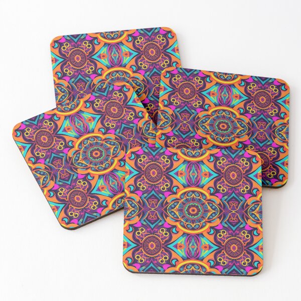 Item preview, Bright psychedelic floral pattern designed and sold by Gaspirtz.