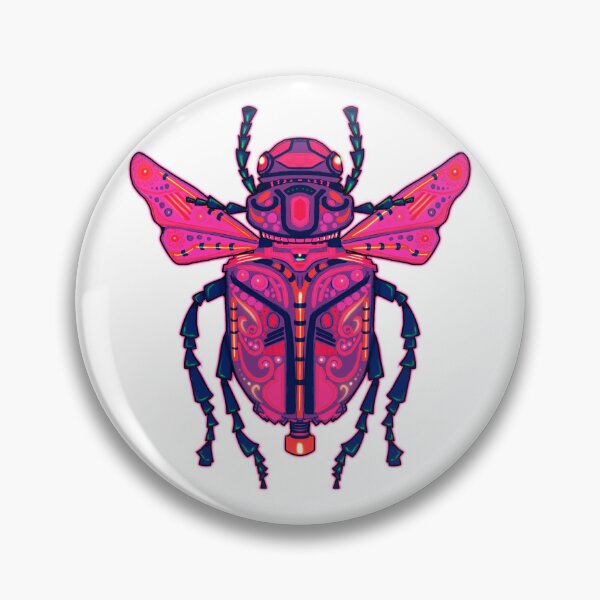 Item preview, Geo Beetle | hot pink designed and sold by rose-michele.