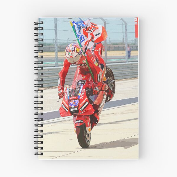 Item preview, Jack Miller making a stoppie on his 2022 motoGP motorcycle watercolor designed and sold by Rodissimus1984.