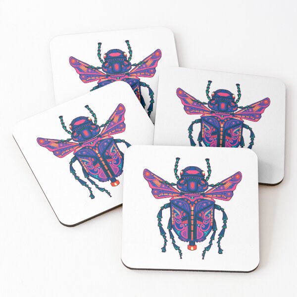 Item preview, Geo Beetle | jewel tones designed and sold by rose-michele.