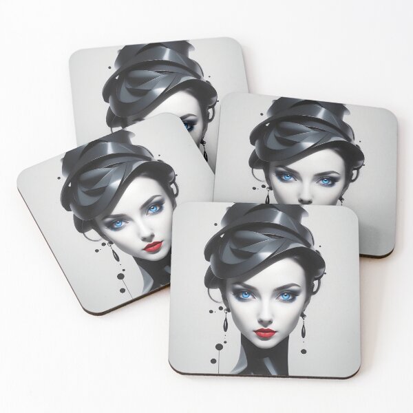 Item preview, Haute Couture Elegance: Iconic Style in Stark Contrast designed and sold by ArtComixHaven.