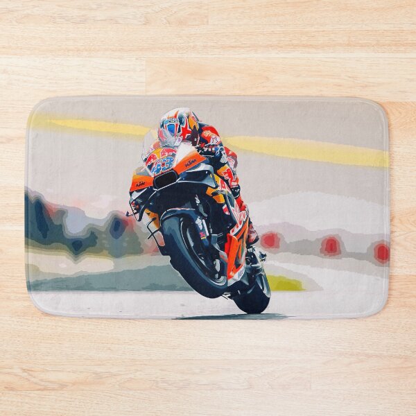 Item preview, Jack Miller making a wheelie on his 2024 motoGP motorcycle watercolor designed and sold by Rodissimus1984.