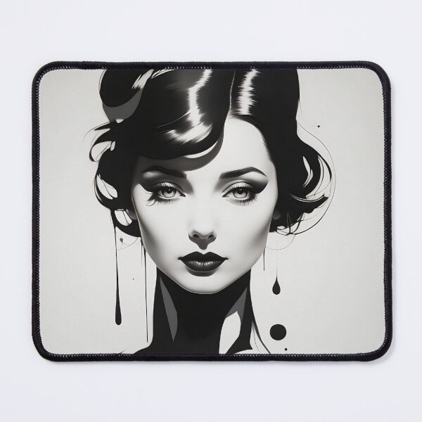 Item preview, Classic Noir Elegance Timeless Beauty in Monochrome designed and sold by ArtComixHaven.