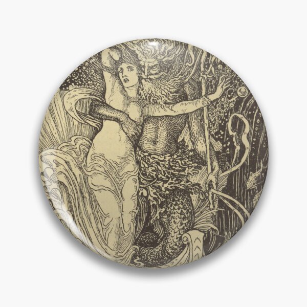 Item preview, Walter Crane Illustration Florimell saved by Proteus designed and sold by Oracle0702.