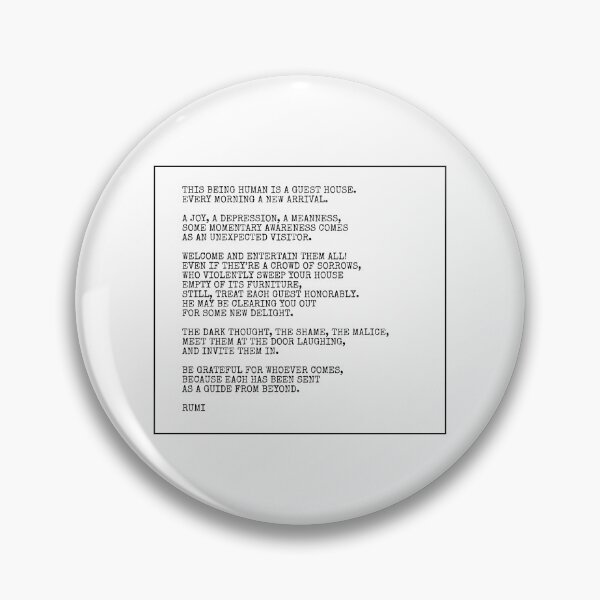 Artikelvorschau, Rumi Gedicht - Das Gästehaus entworfen und verkauft von Inspirationmotivation.