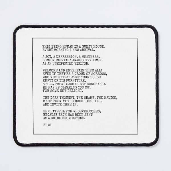 Item preview, Rumi Poem - The guest house designed and sold by Inspirationmotivation.