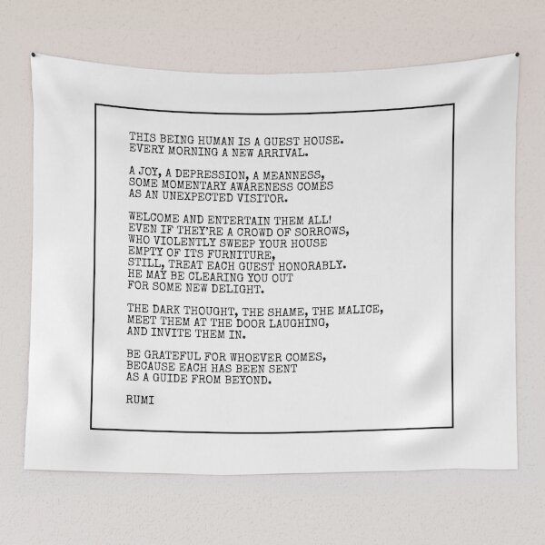 Item preview, Rumi Poem - The guest house designed and sold by Inspirationmotivation.