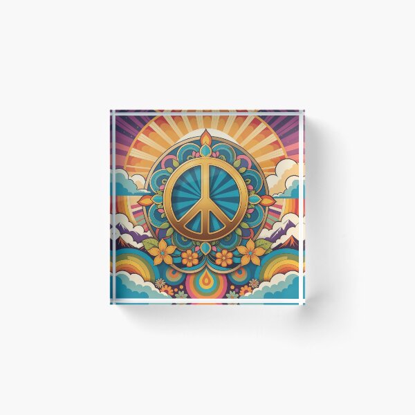 Item preview, Retro 70s Peace Sign designed and sold by Prints and Lifestyle.