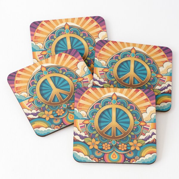 Item preview, Retro 70s Peace Sign designed and sold by Prints and Lifestyle.