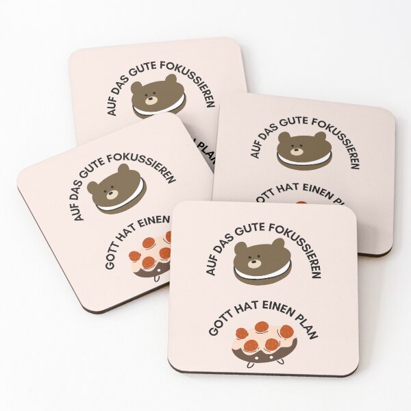 Item preview, Konzentriere dich auf das Gute | Bear & Donut Illustration | Summer Activities | Picnic designed and sold by RM-Journey.