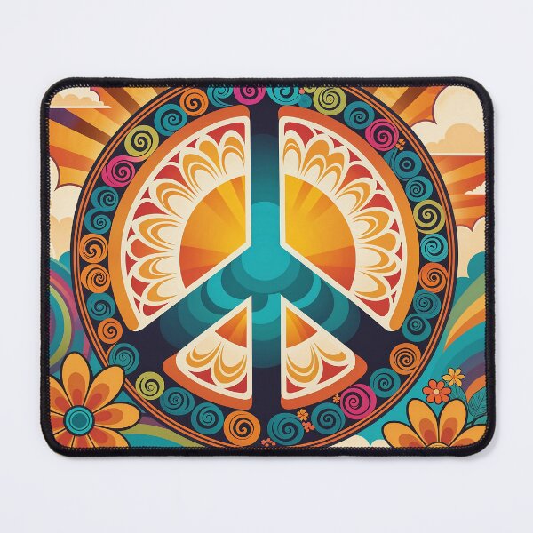 Item preview, Retro 70s Peace Sign designed and sold by Prints and Lifestyle.