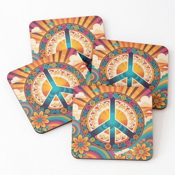 Item preview, Retro 70s Peace Sign designed and sold by Prints and Lifestyle.