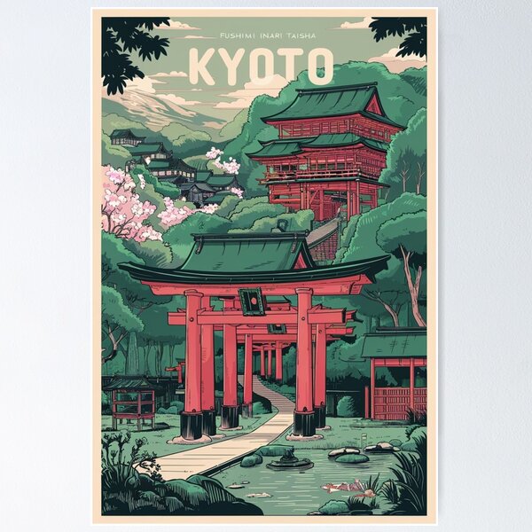 Item preview, Kyoto Travel Vintage  designed and sold by TravelWall.