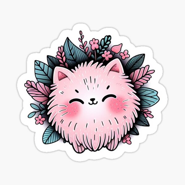 Item preview, CUTE PINK KITTY designed and sold by dandelion986.