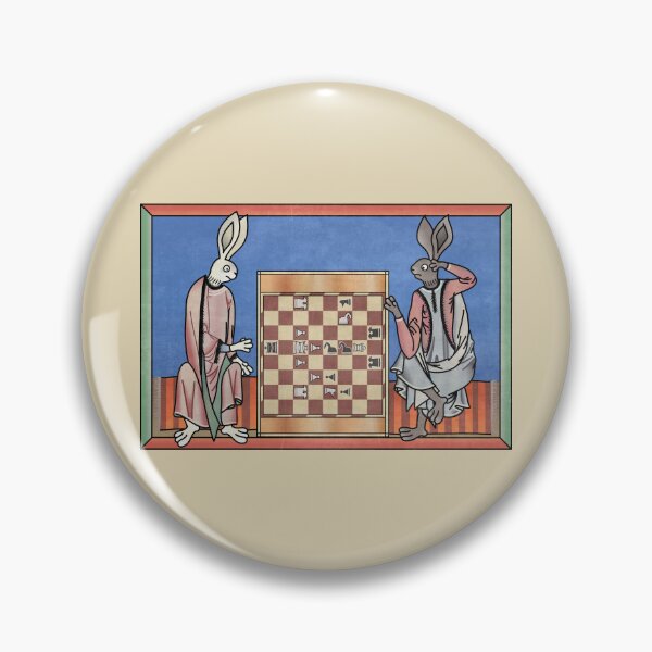 Item preview, Medieval Rabbits Playing Chess designed and sold by MargiKnights.
