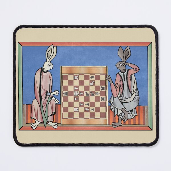 Item preview, Medieval Rabbits Playing Chess designed and sold by MargiKnights.