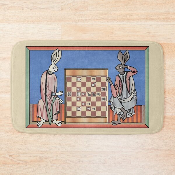 Item preview, Medieval Rabbits Playing Chess designed and sold by MargiKnights.