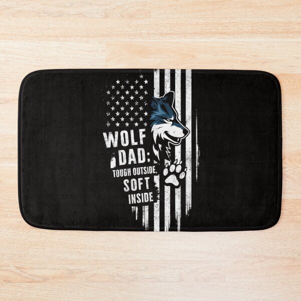 Item preview, Wolf Dad T-Shirt - Strength and Softness Combined designed and sold by HOMEDESIGNPRINT.