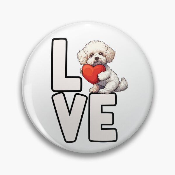 Item preview, Bichon Frise Love designed and sold by TheAnimalZ00.