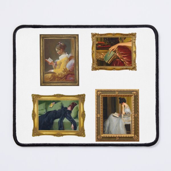 Item preview, framed classic and vintage art - the reader/book lover designed and sold by wildeloves.