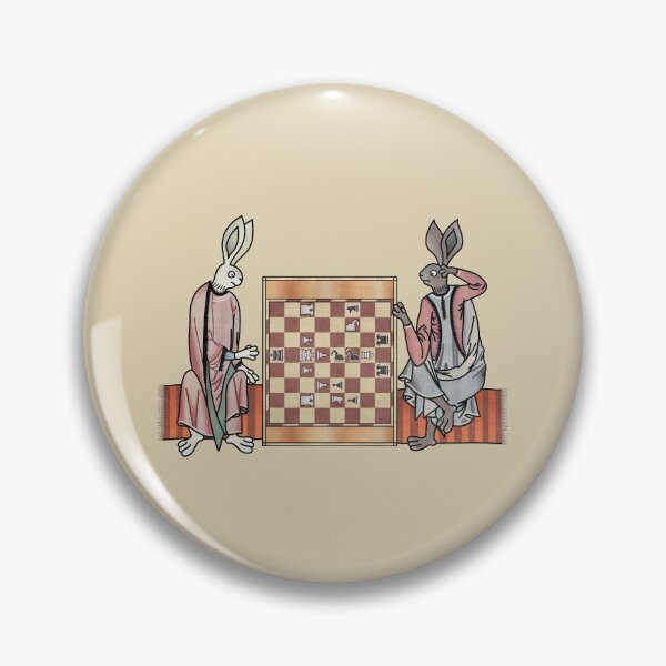 Item preview, Medieval Rabbits Playing Chess designed and sold by MargiKnights.