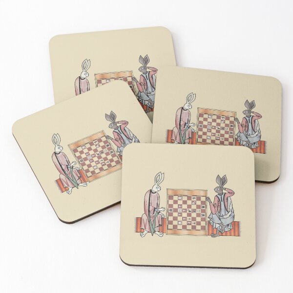 Item preview, Medieval Rabbits Playing Chess designed and sold by MargiKnights.