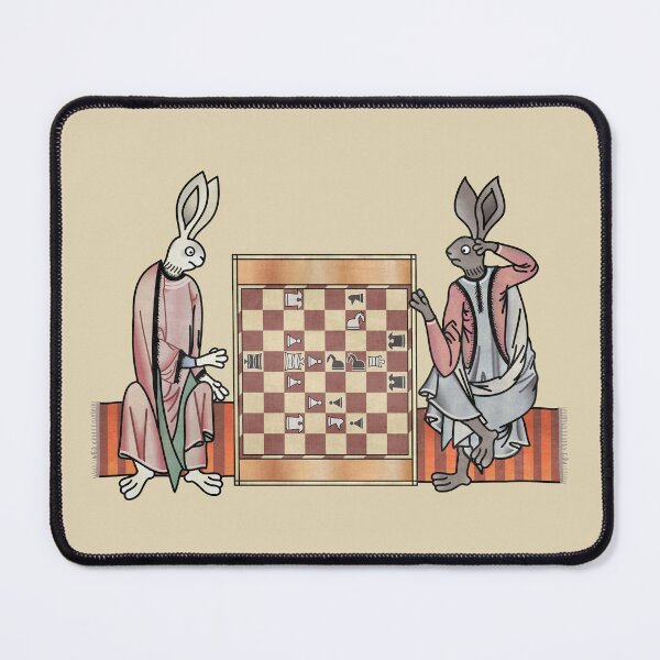 Item preview, Medieval Rabbits Playing Chess designed and sold by MargiKnights.