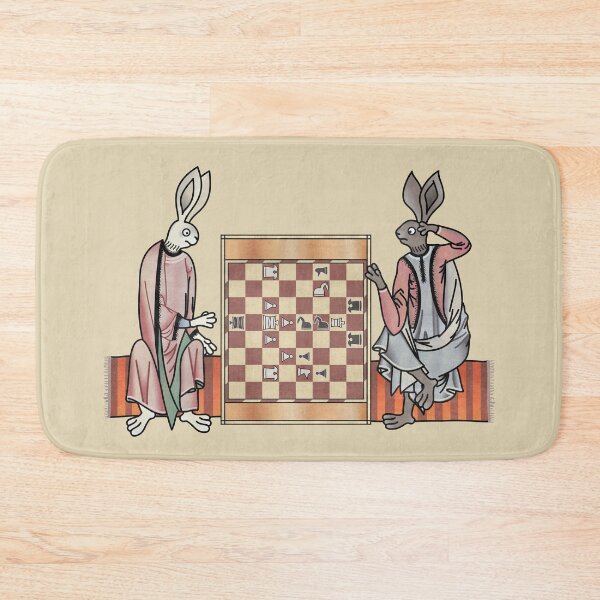 Item preview, Medieval Rabbits Playing Chess designed and sold by MargiKnights.