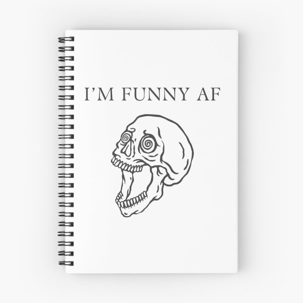 Item preview, I'm Funny AF Mad Laughing Skull designed and sold by NFindlayArt.