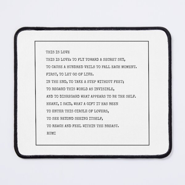 Item preview, Rumi Poem - This is Love designed and sold by Inspirationmotivation.