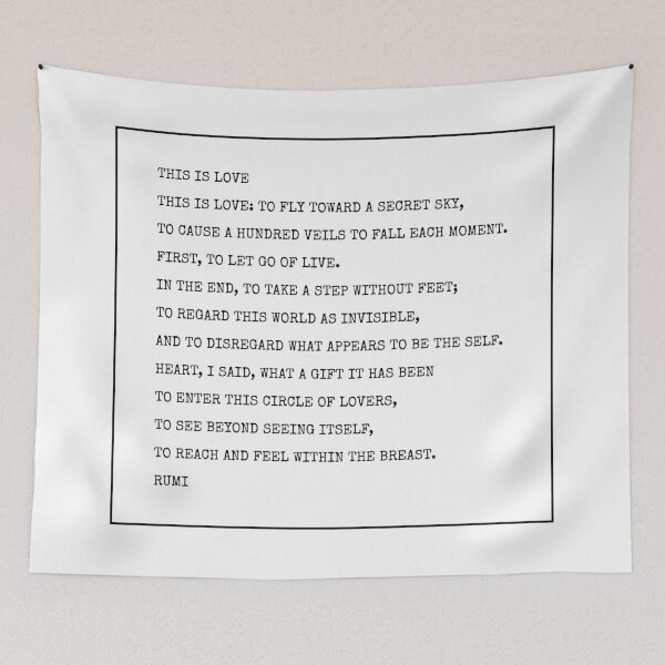 Item preview, Rumi Poem - This is Love designed and sold by Inspirationmotivation.