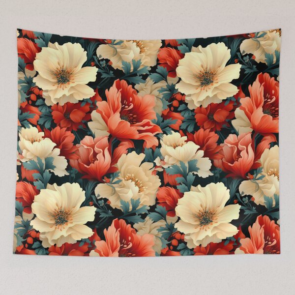 Item preview, Artistic Floral Theme Vibrant Pattern designed and sold by mondmakes.