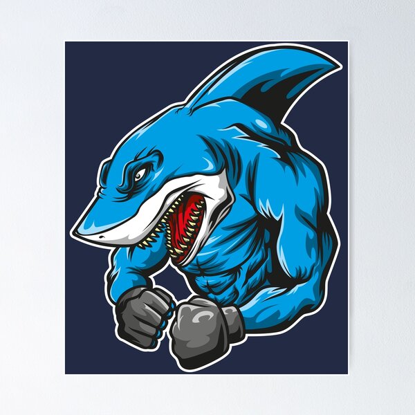 Item preview, Boxing shark designed and sold by MerlinWear.